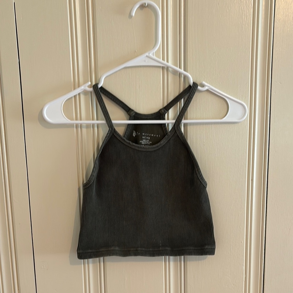 Free People Green Tank Top